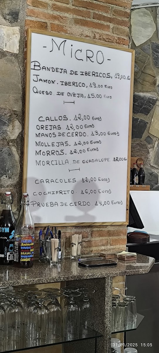 Café Bar Micro Photo Menu 5
