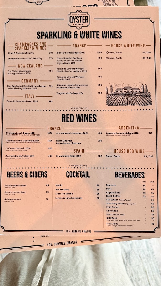 The Oyster House Photo Menu 5