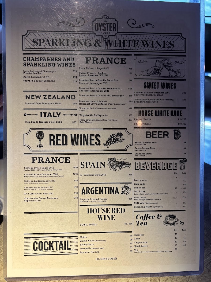 The Oyster House Photo Menu 6