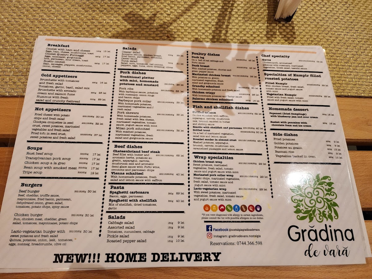 Gradina De Vara Photo Menu 3