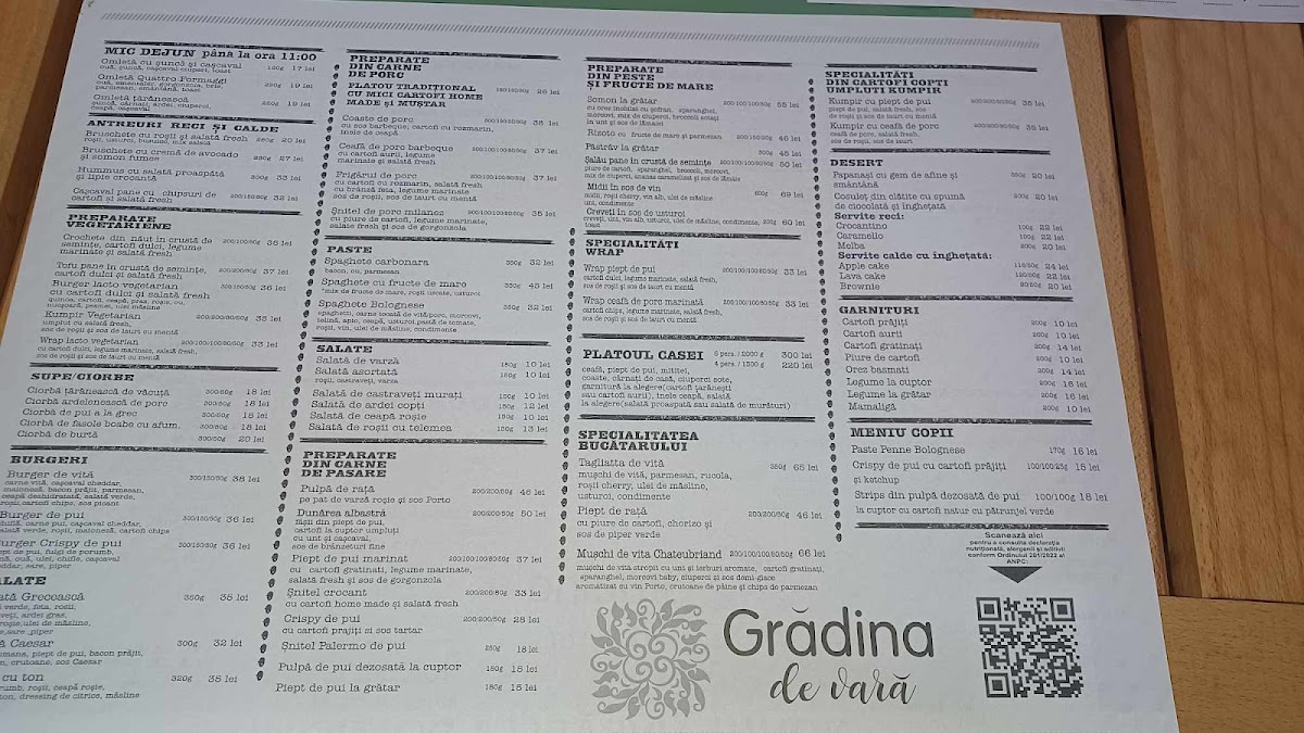 Gradina De Vara Photo Menu 4