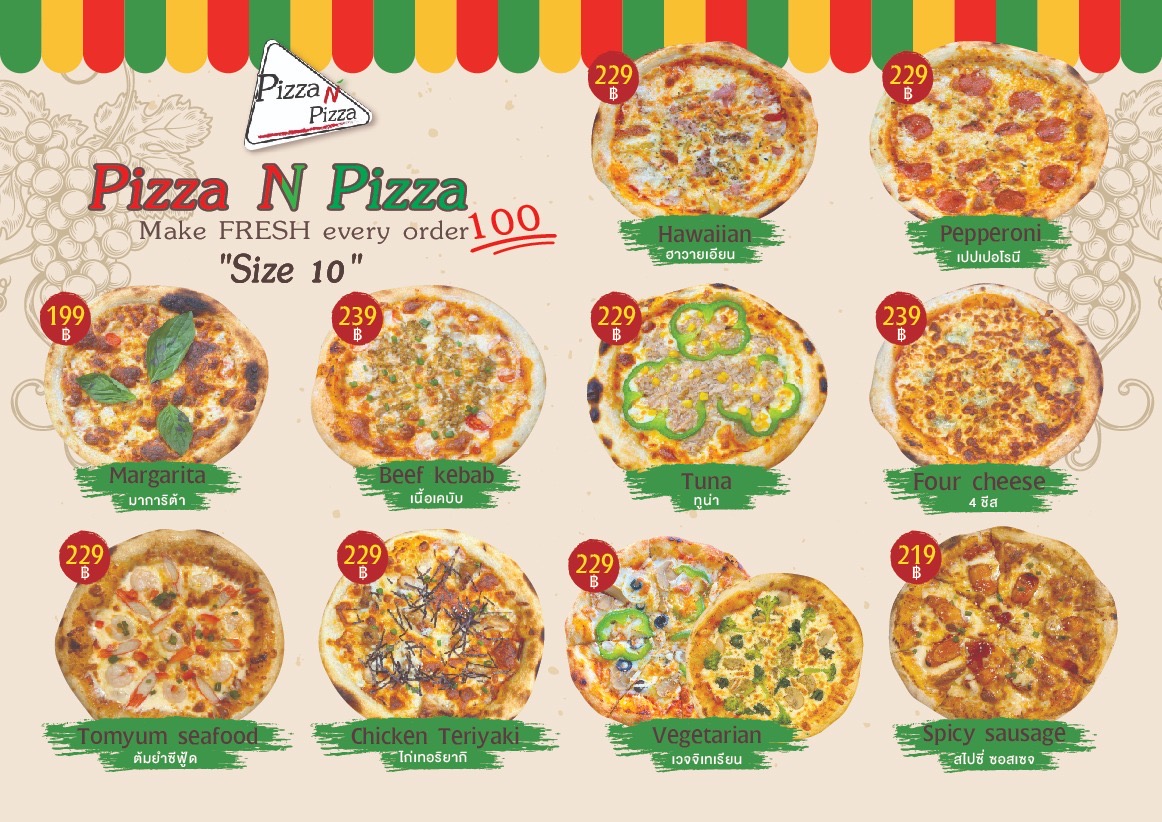 Pizza n pizza pattaya Photo Menu 1
