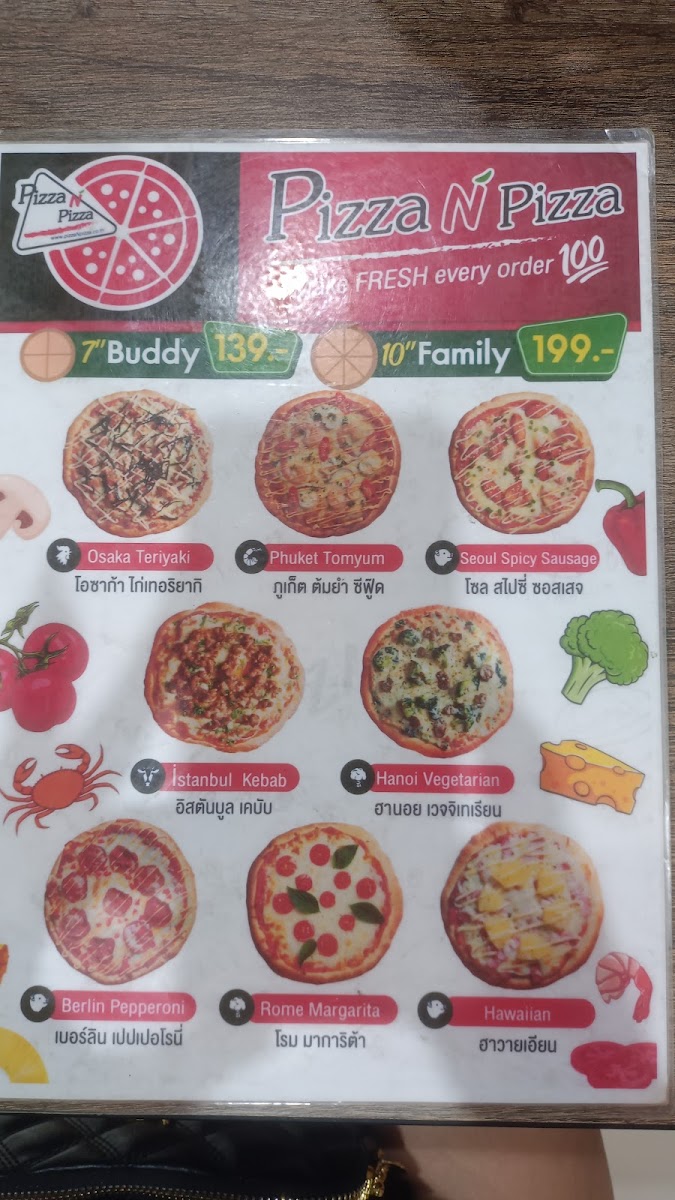 Pizza n pizza pattaya Photo Menu 4