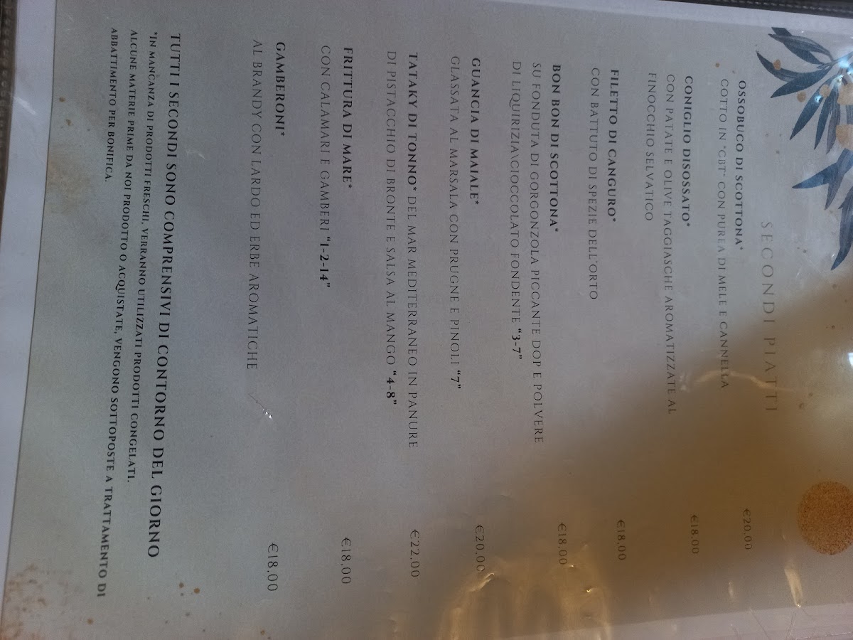 Il Tempio del Gusto Photo Menu 10