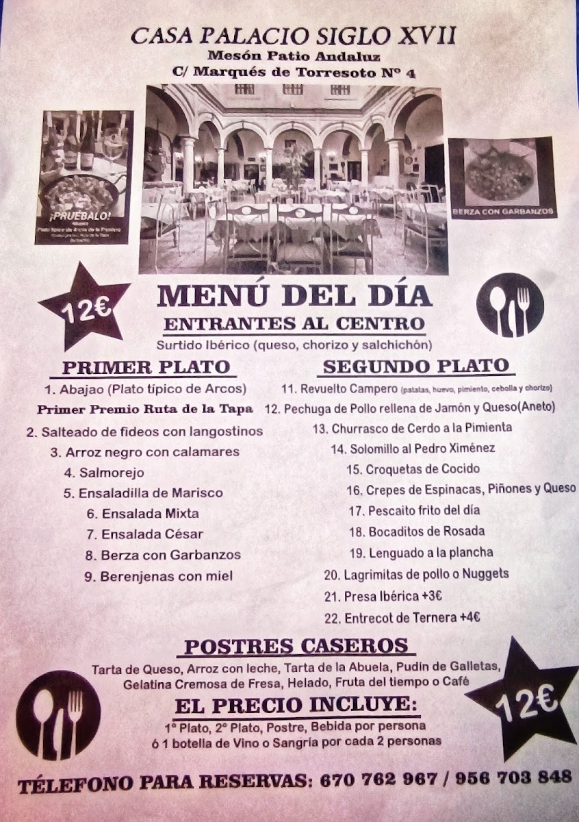 Mesón Patio Andaluz Photo Menu 9