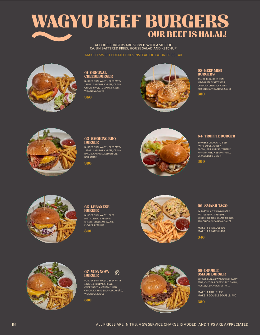 Vida Nova Phuket Photo Menu 3