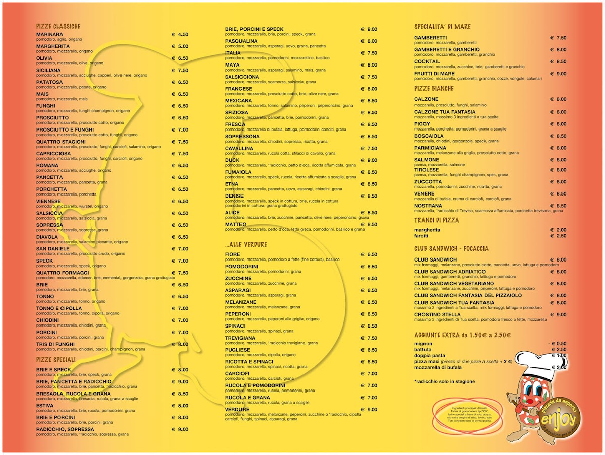 Pizzeria da asporto ENJOY Photo Menu 2