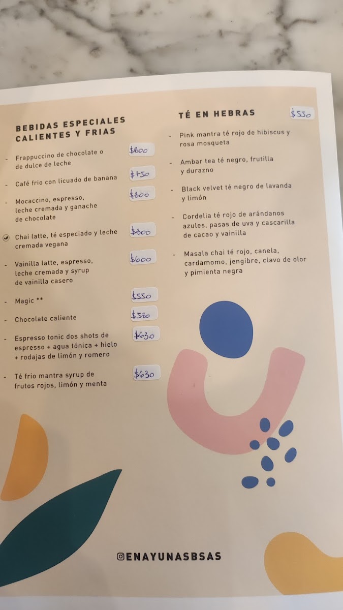 En ayunas café Photo Menu 9