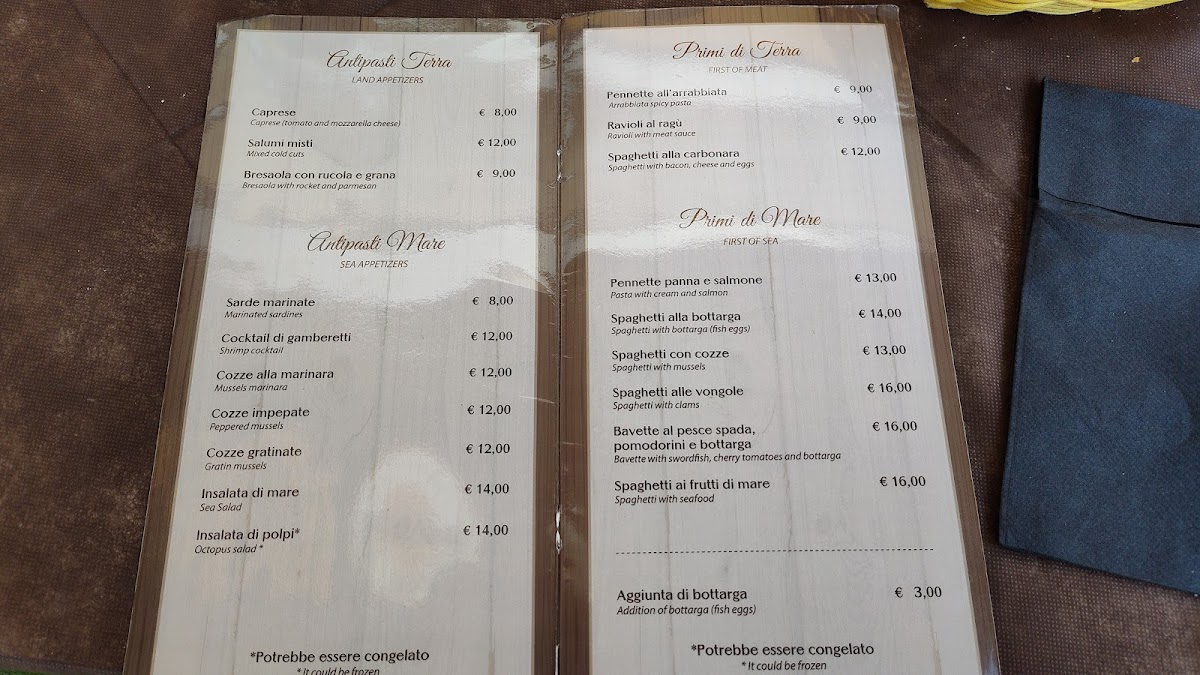 Trattoria Spaghetteria Roxy bar Photo Menu 1