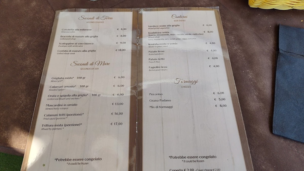 Trattoria Spaghetteria Roxy bar Photo Menu 2