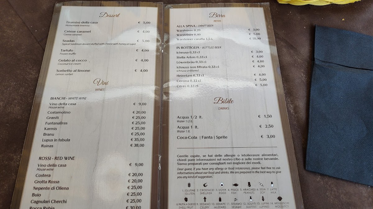 Trattoria Spaghetteria Roxy bar Photo Menu 3