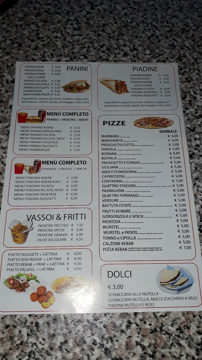 5 Stelle Pizza & Kebab Photo Menu 2
