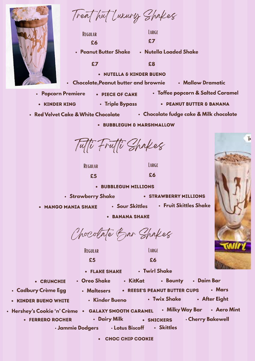 Treat Hut Photo Menu 4