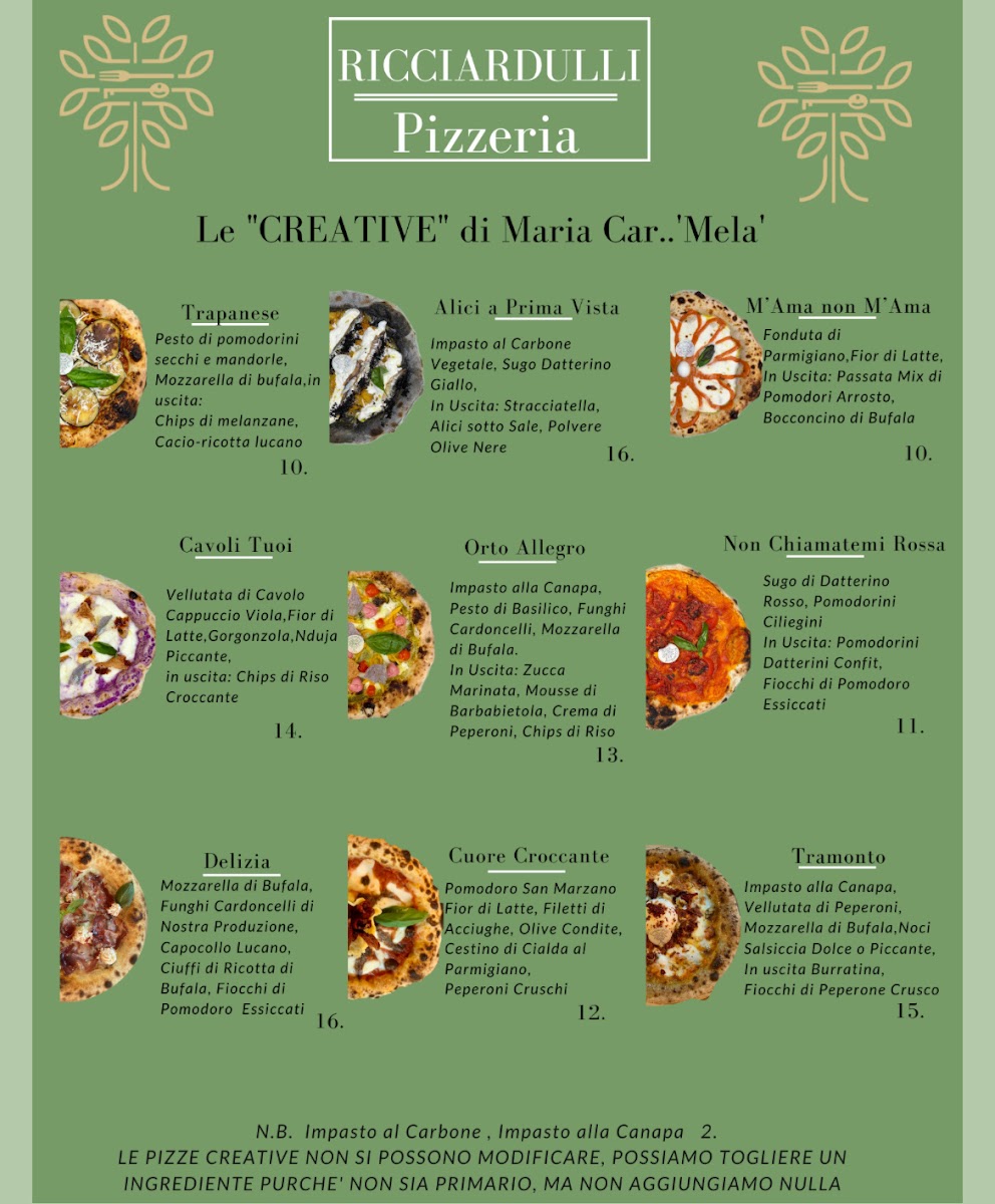 Ricciardulli Pizzeria Contemporanea Photo Menu 3