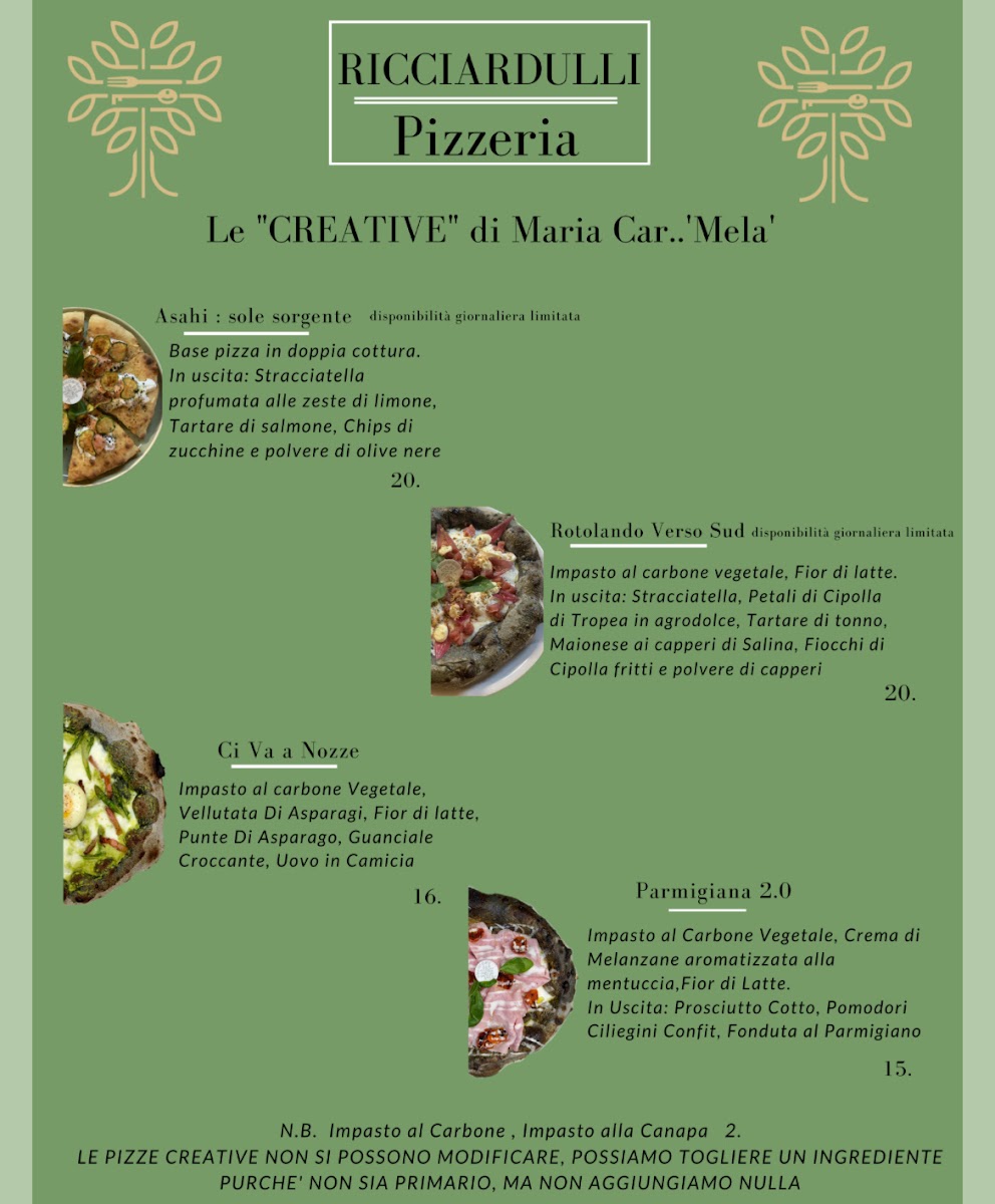 Ricciardulli Pizzeria Contemporanea Photo Menu 4
