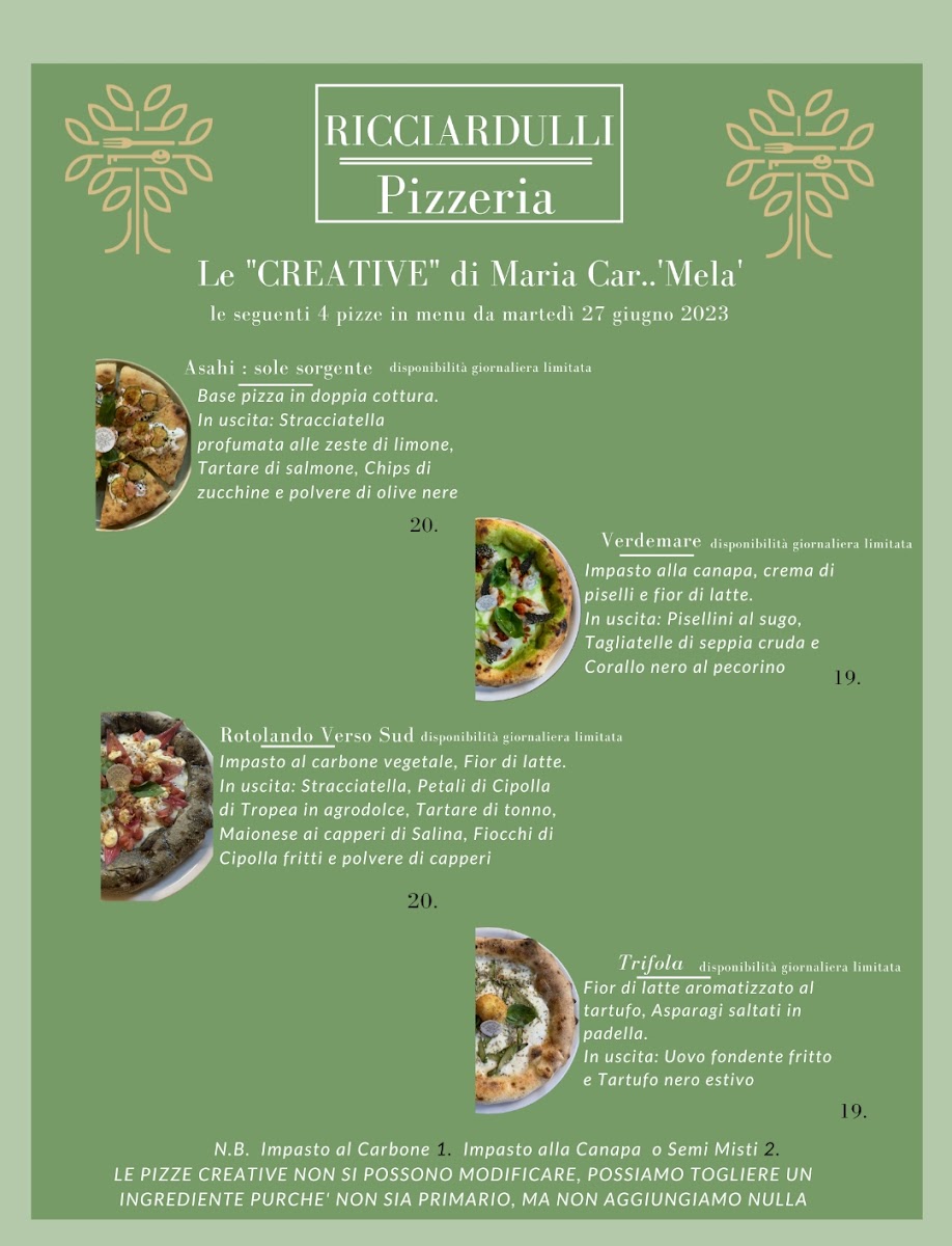 Ricciardulli Pizzeria Contemporanea Photo Menu 6