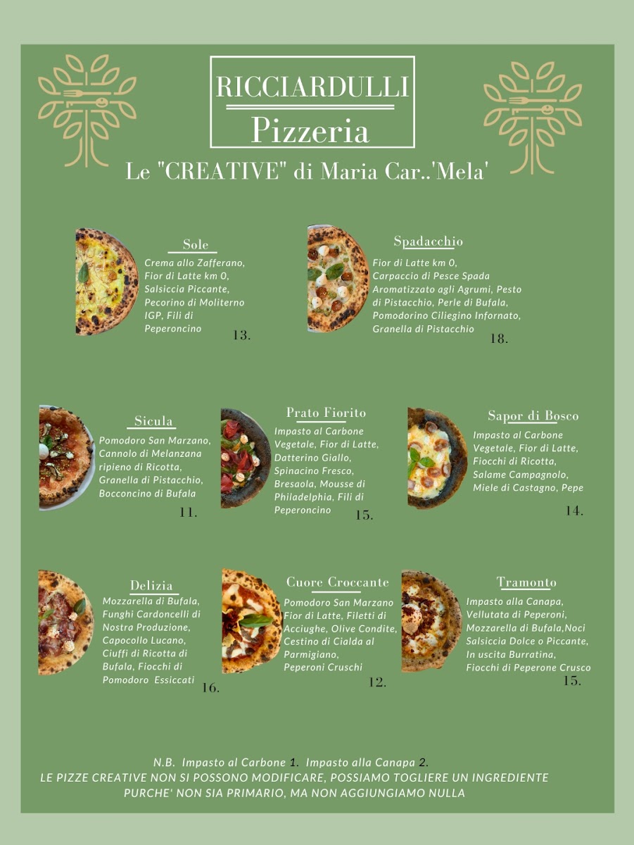 Ricciardulli Pizzeria Contemporanea Photo Menu 8