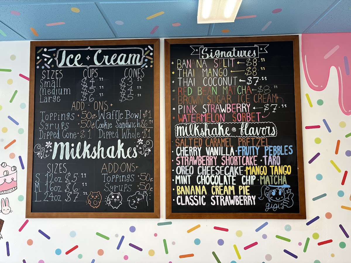 Gigi's Desserts and Soft Serve Ice Cream Photo Menu 7