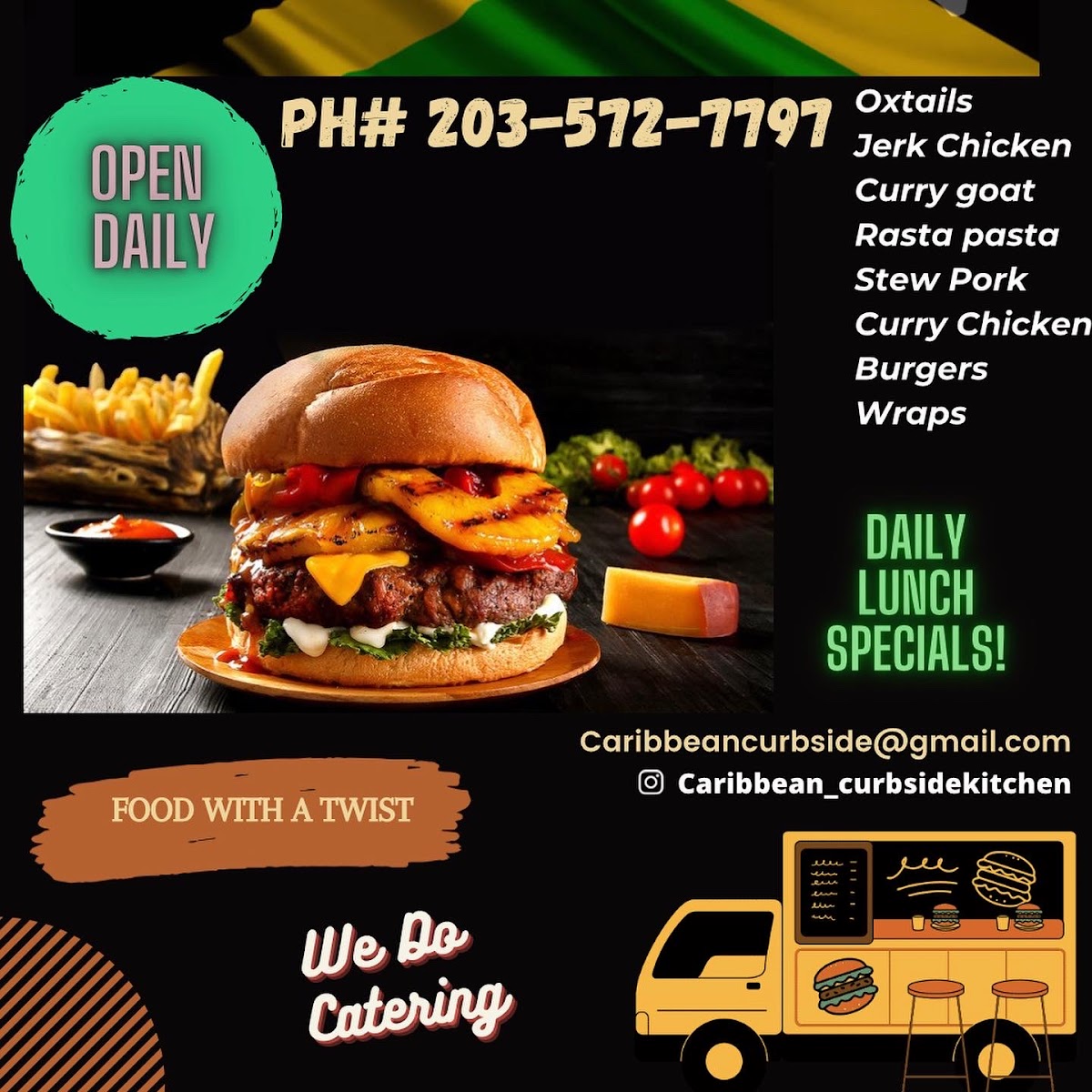 Caribbean curbside kitchen Photo Menu 1