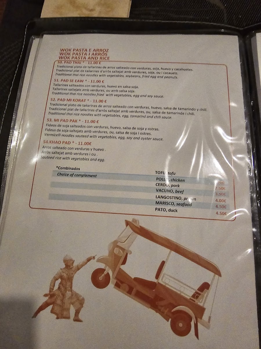 Restaurante Thai Korat Photo Menu 1