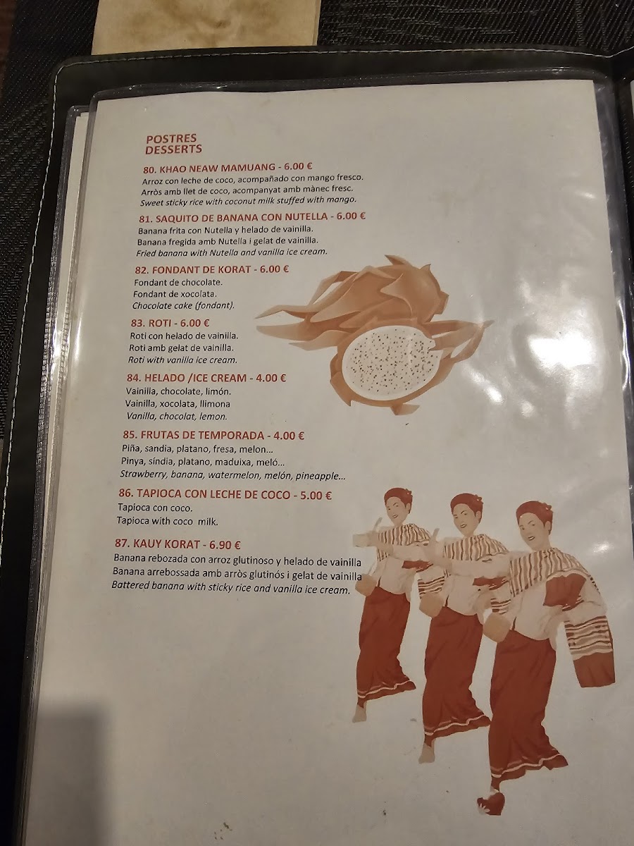Restaurante Thai Korat Photo Menu 4