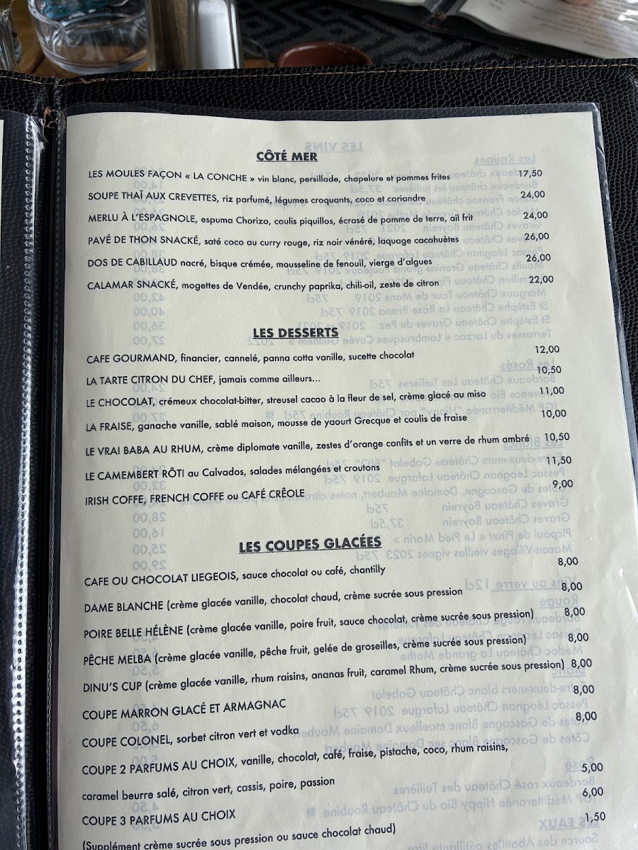 Restaurant La Conche Lacanau Photo Menu 9