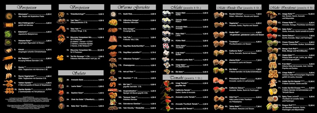 Miyummy Sushi & Grill Photo Menu 3