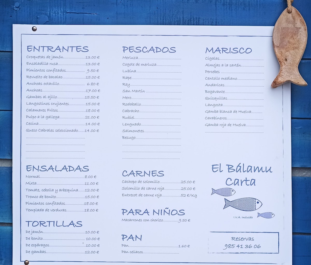 El Bálamu Photo Menu 2