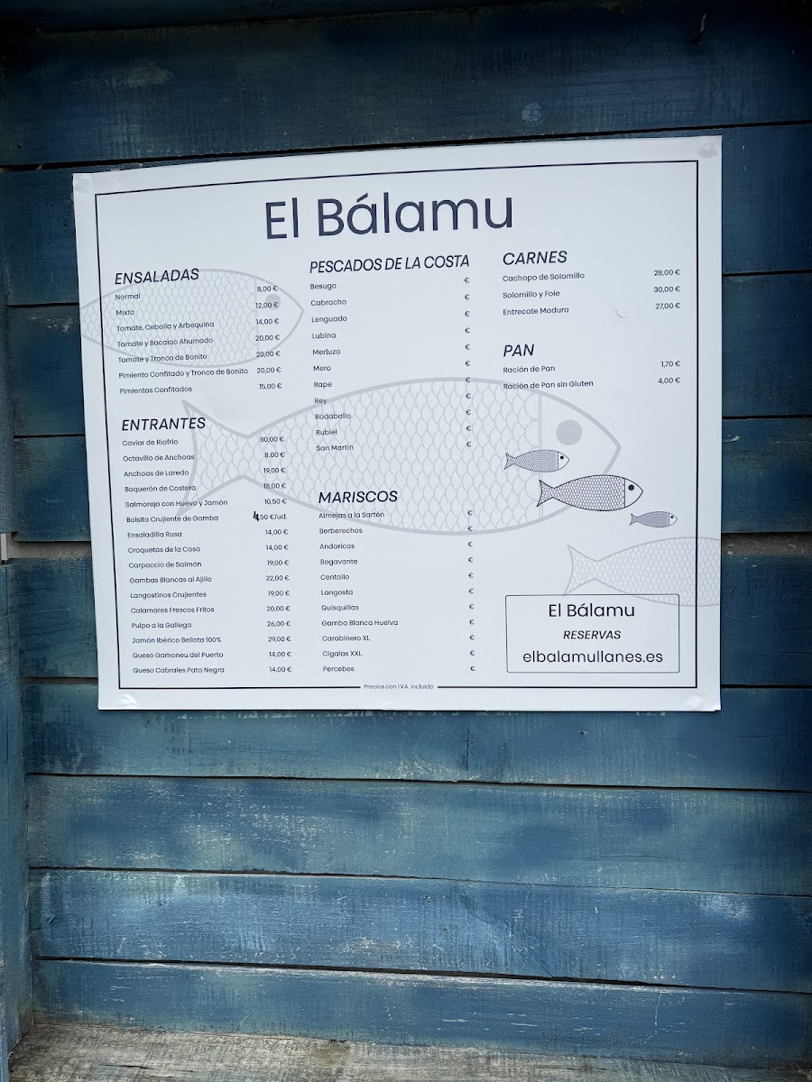 El Bálamu Photo Menu 3