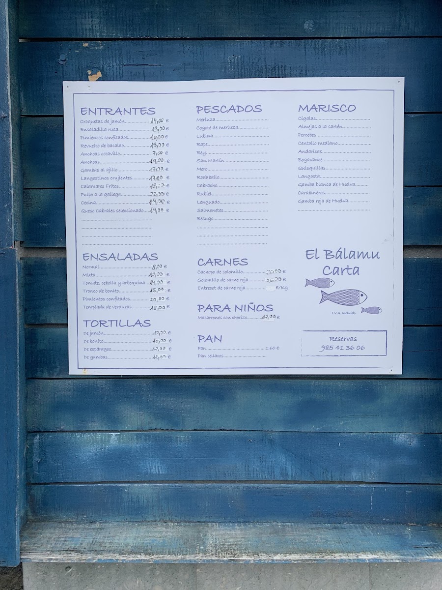 El Bálamu Photo Menu 8