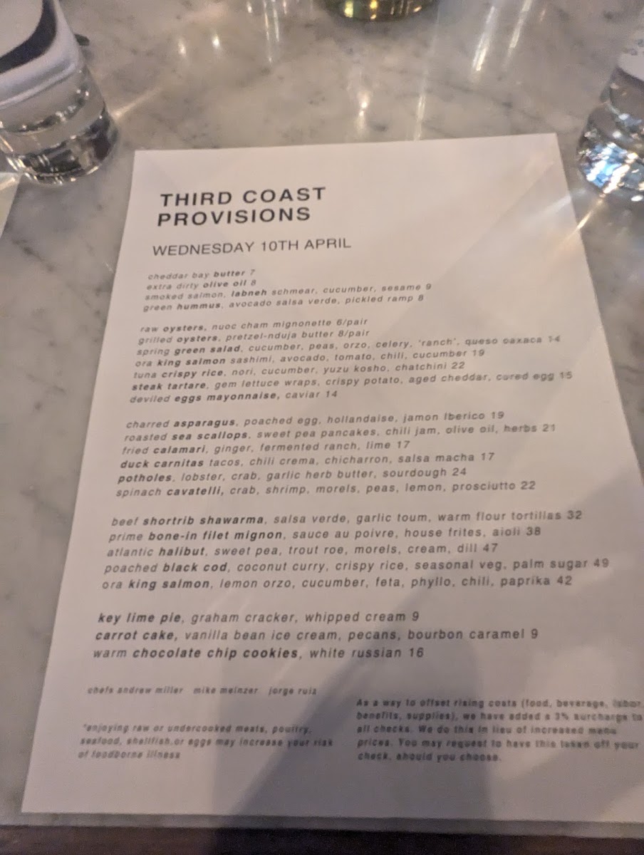 Third Coast Provisions Photo Menu 6