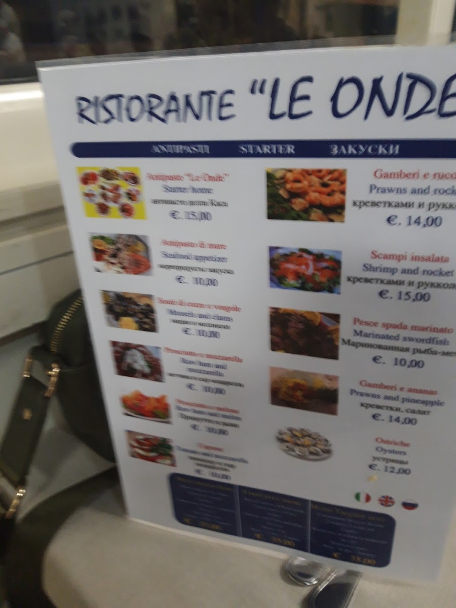 Ristorante Le Onde Photo Menu 10