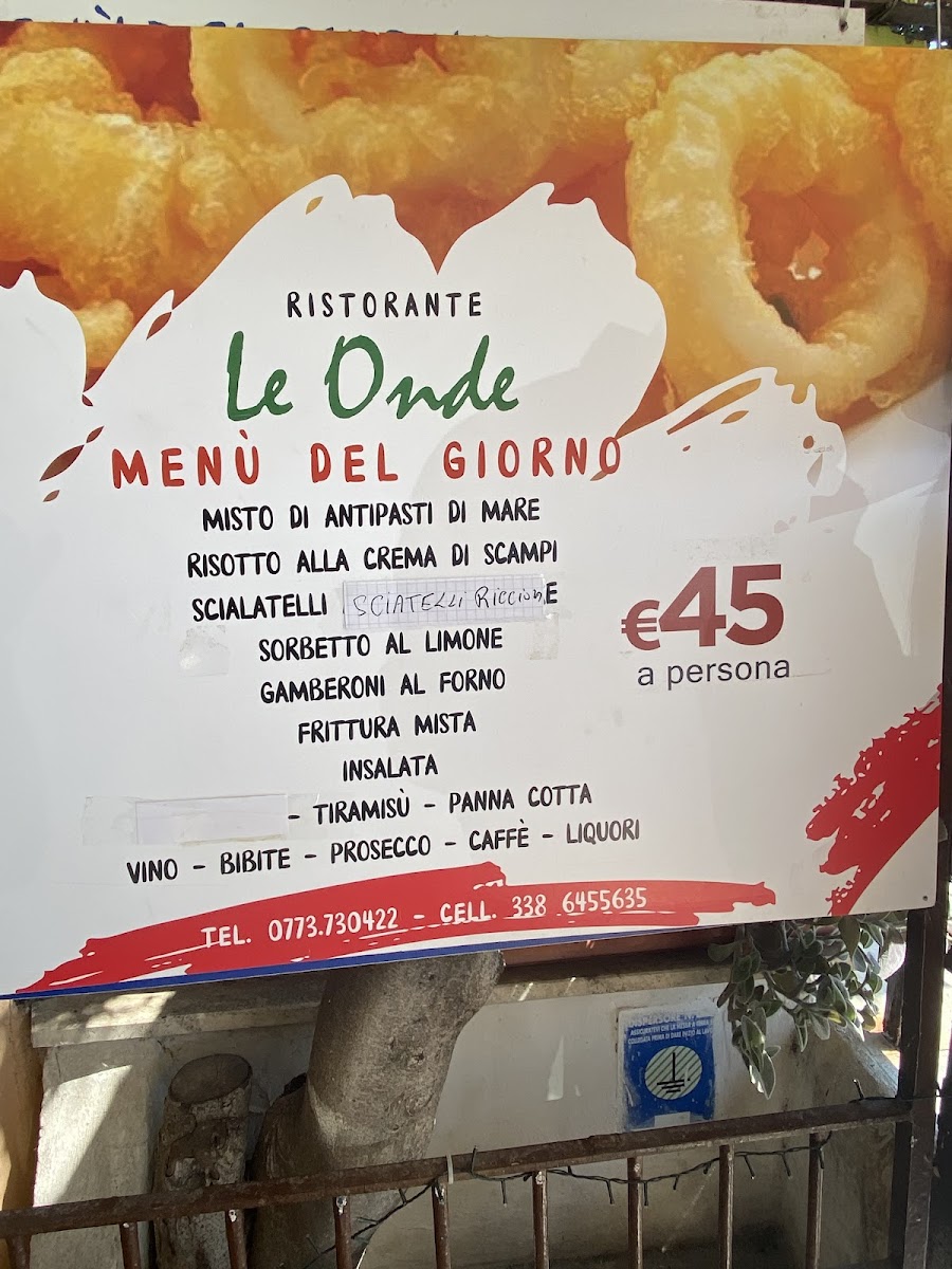 Ristorante Le Onde Photo Menu 2