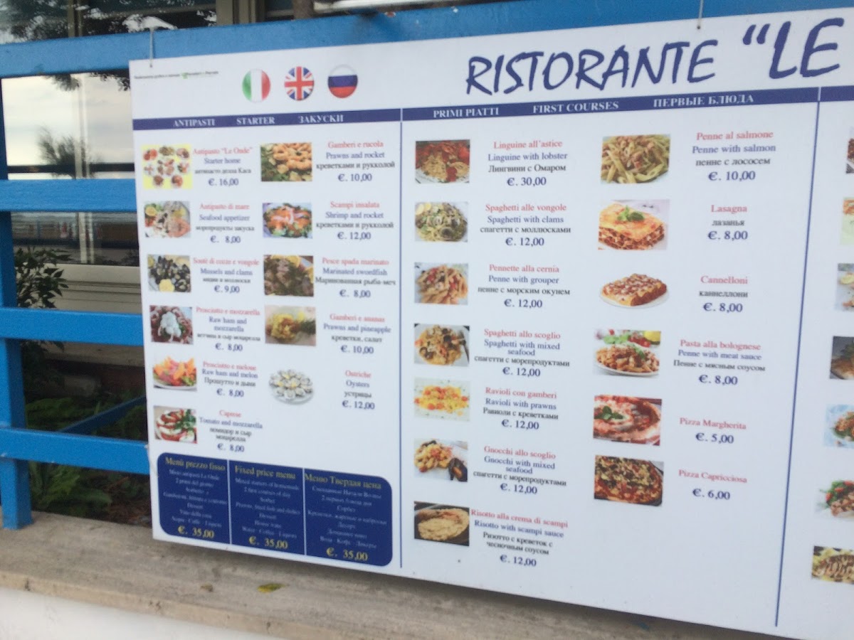 Ristorante Le Onde Photo Menu 8