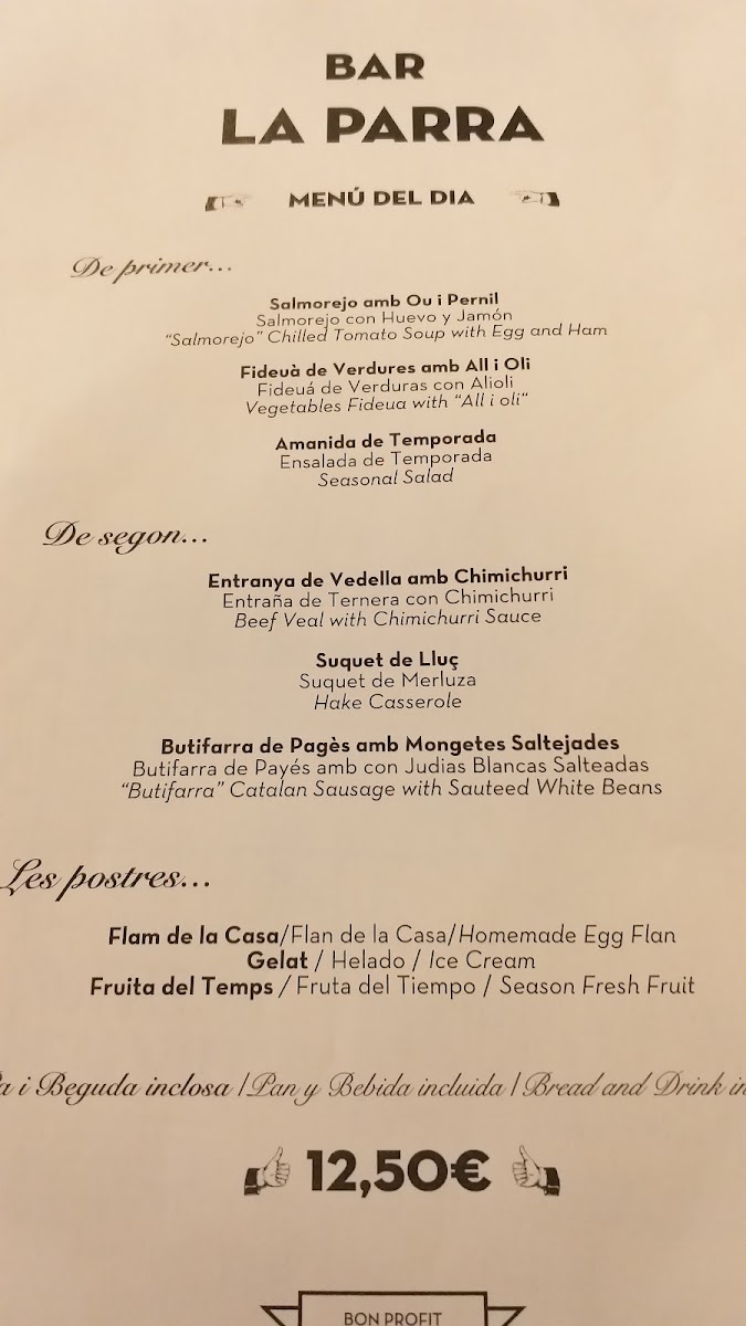 Bar LA PARRA Photo Menu 10