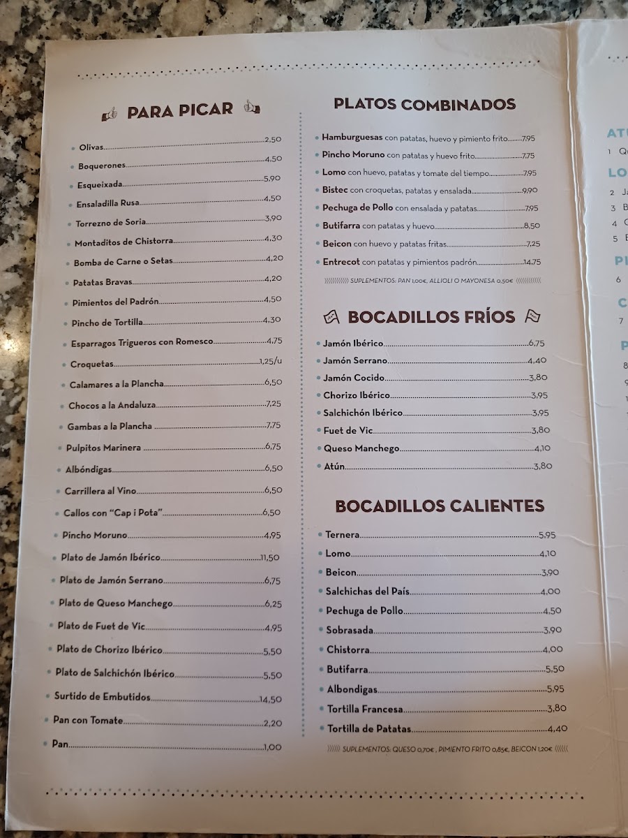 Bar LA PARRA Photo Menu 8