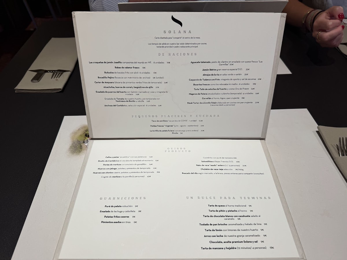 Restaurante Solana Photo Menu 2
