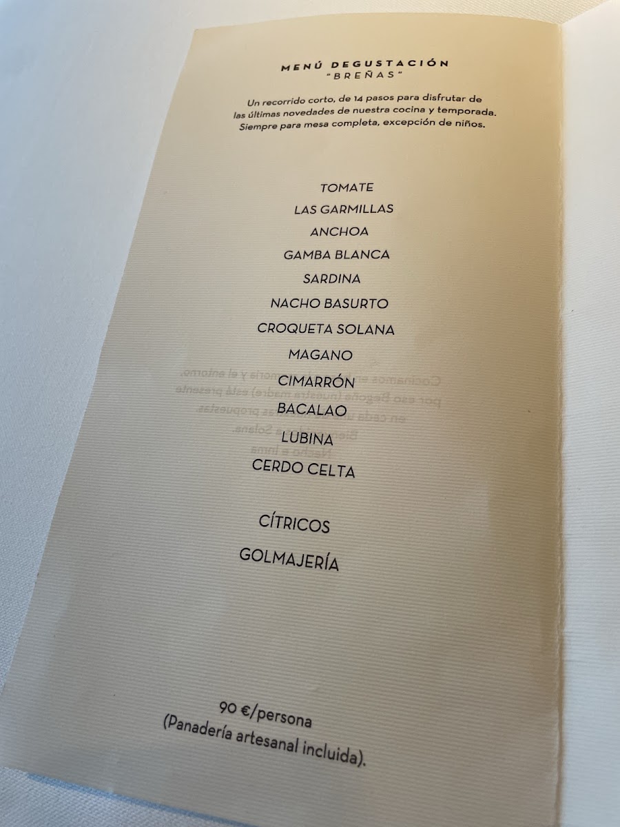 Restaurante Solana Photo Menu 3