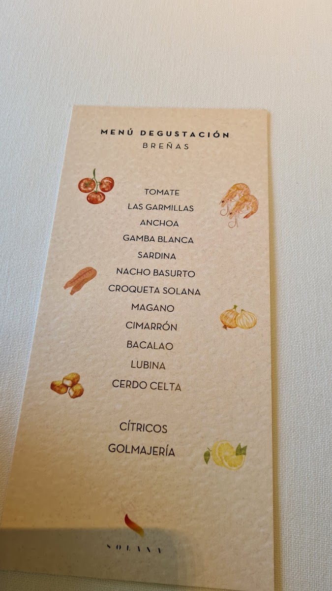 Restaurante Solana Photo Menu 6