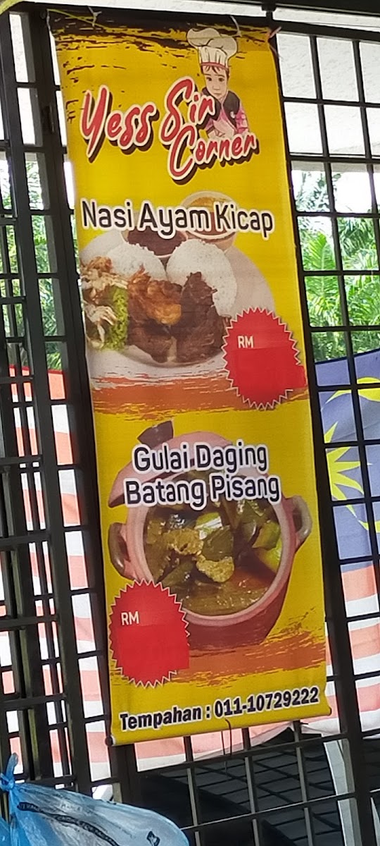 Yess Sir Corner Photo Menu 1