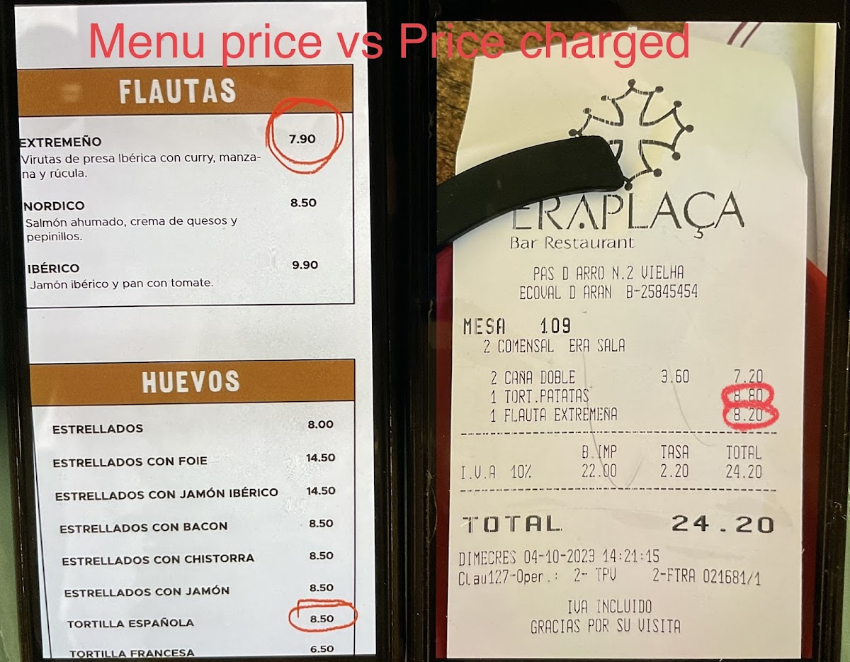 Restaurant Era Plaça Photo Menu 5