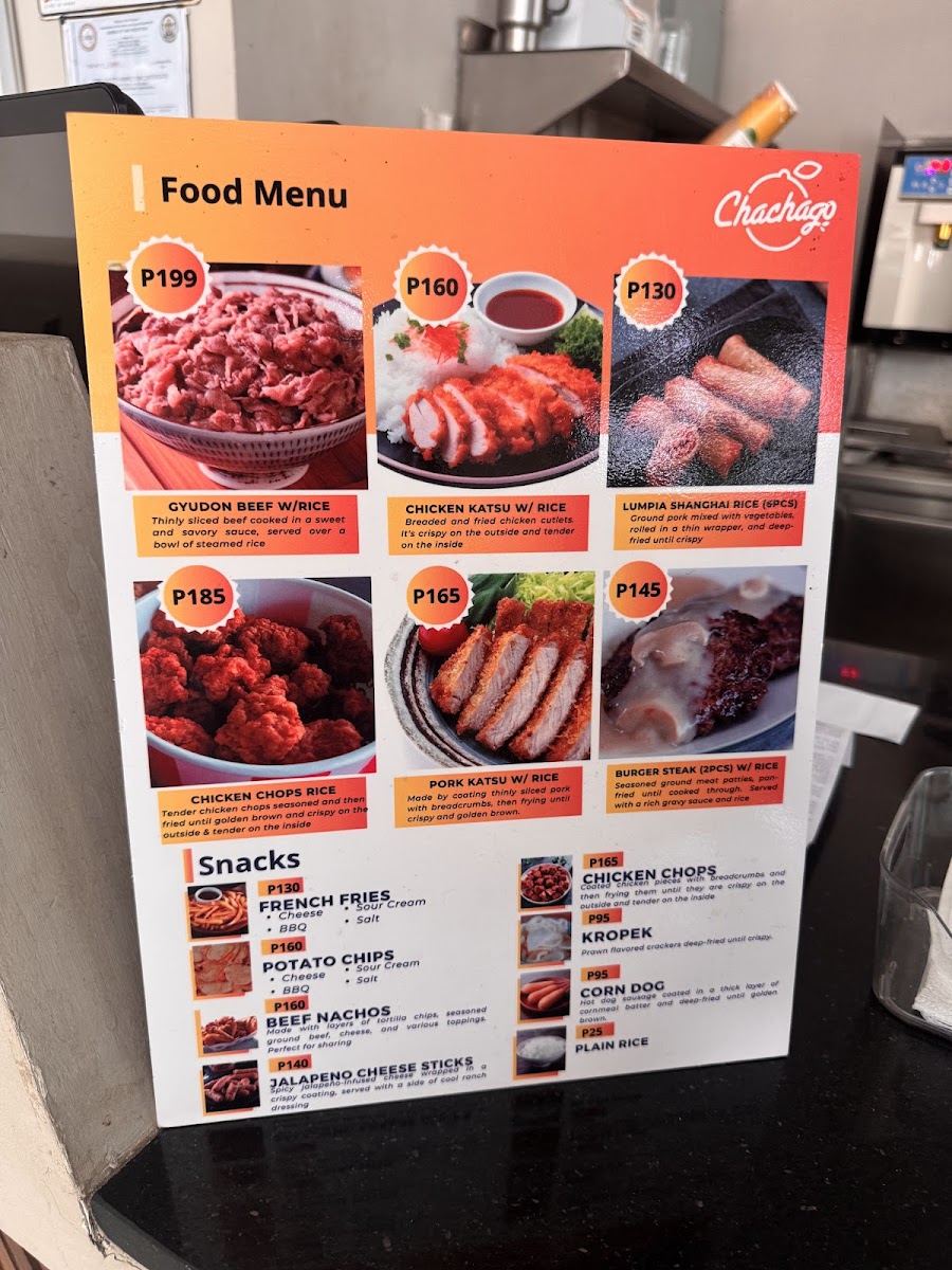 Chachago - Davao Obrero Photo Menu 1