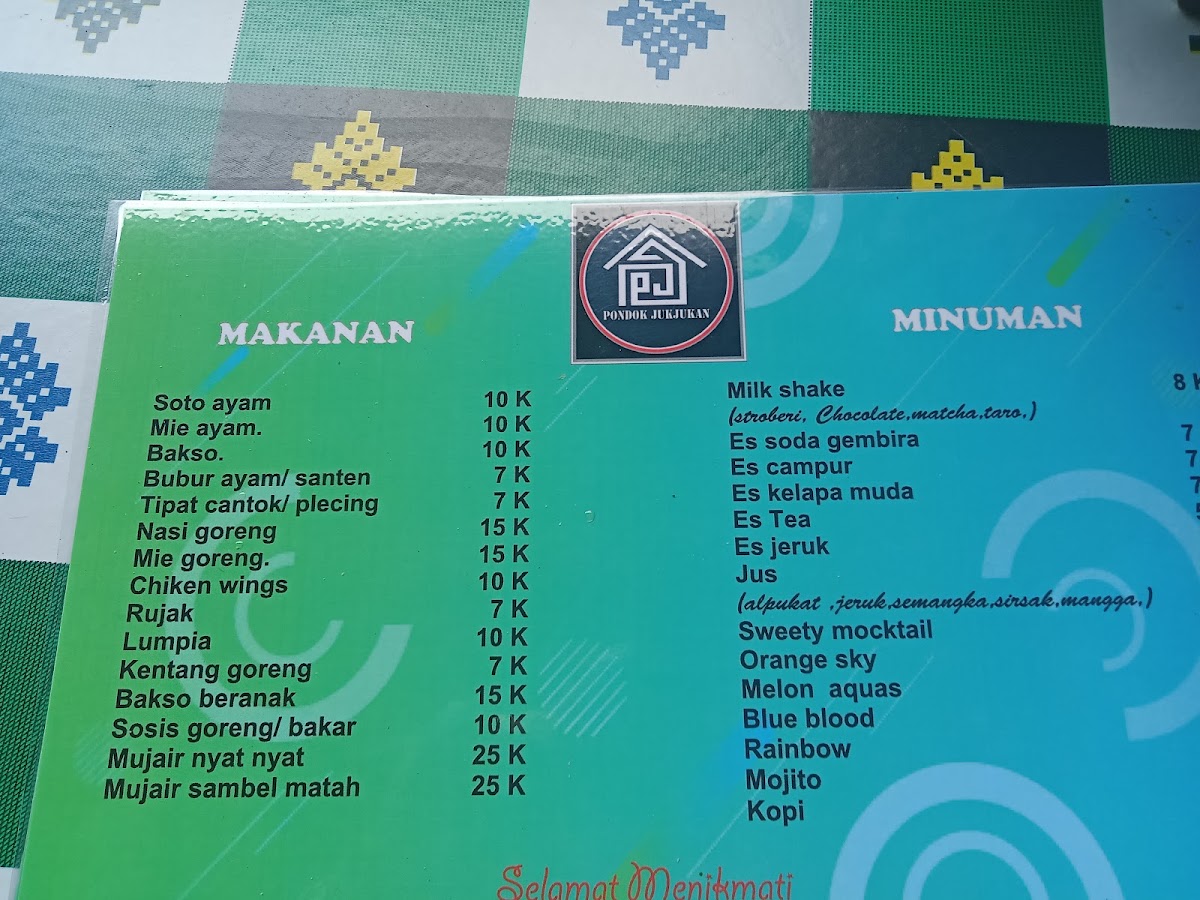 Pondok Jukjukan, Mungguh Kintamani Photo Menu 2