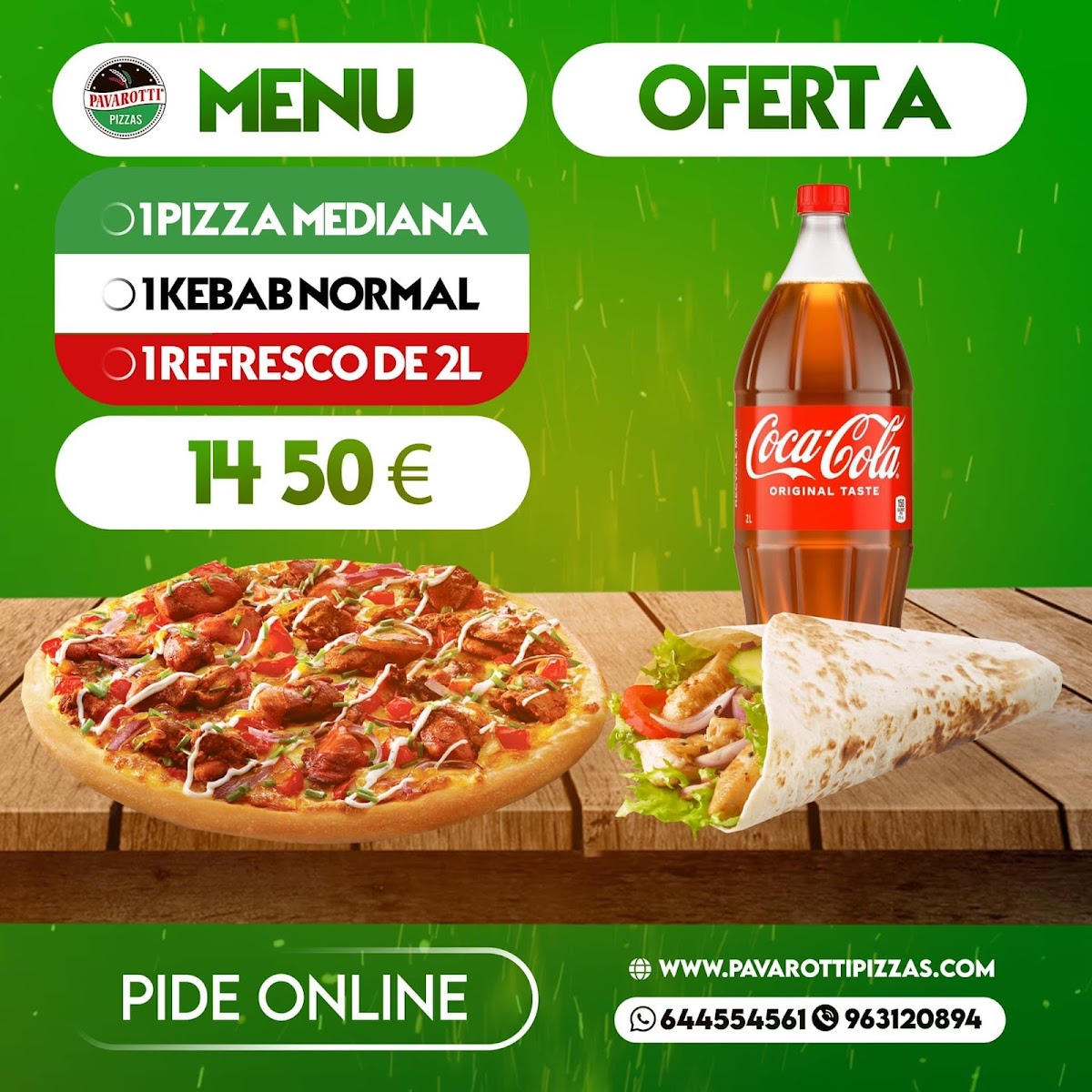 Pavarotti Pizzas 24h Comida a Domicilio Photo Menu 3