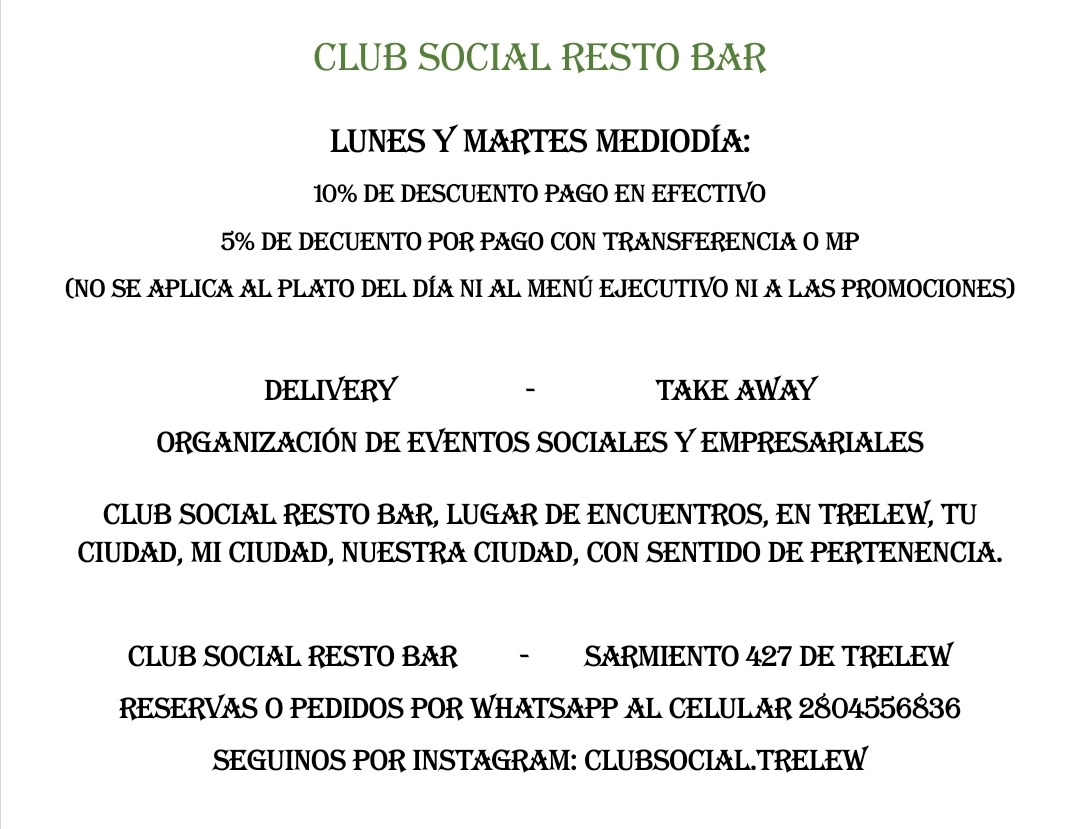 Club Social Photo Menu 5