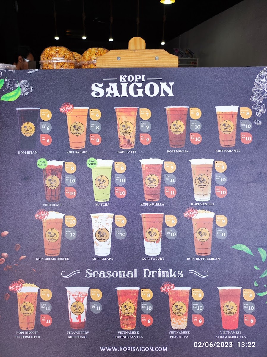 Kopi Saigon Taman Cempaka Photo Menu 7