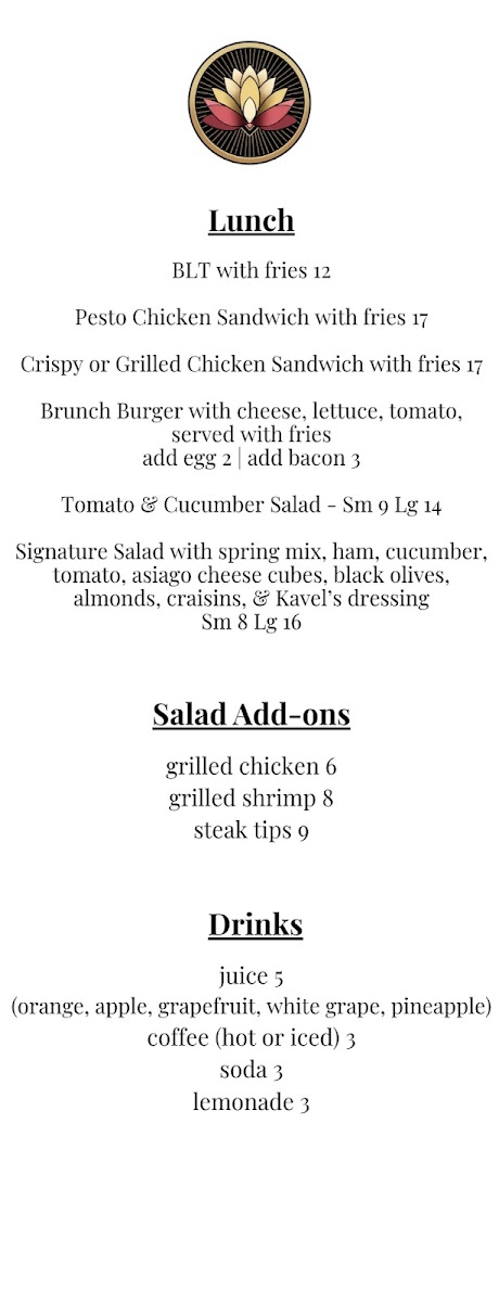 Kavel's Restaurant & Venue Photo Menu 5