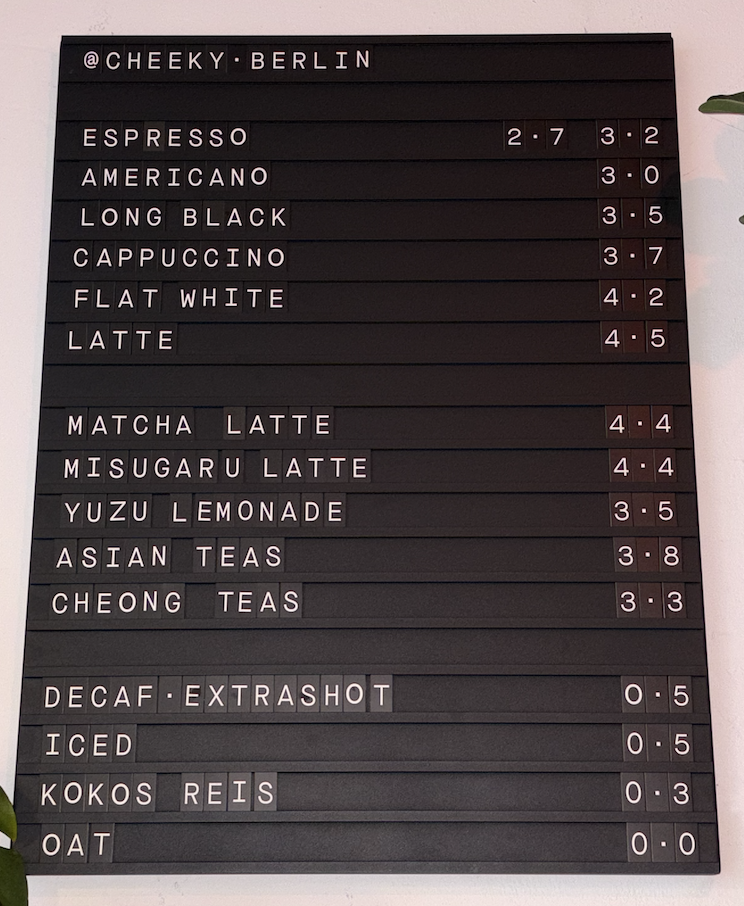 Cheeky Photo Menu 1