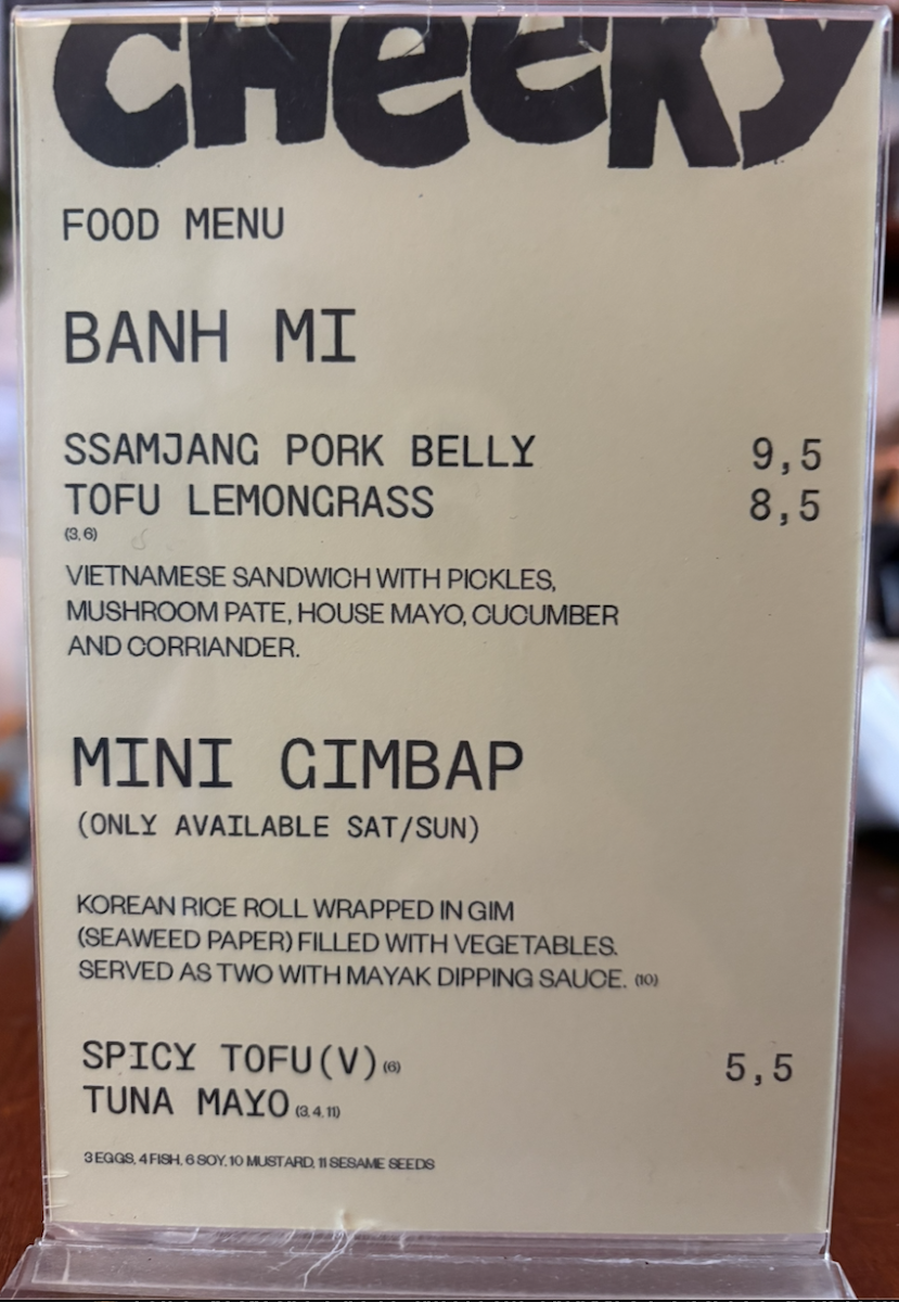 Cheeky Photo Menu 2
