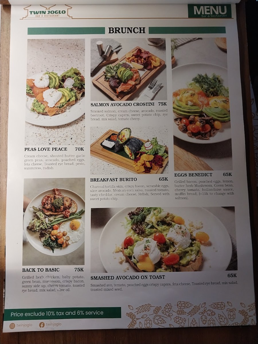 Twin Joglo Ubud - Bar & Restaurant Photo Menu 2